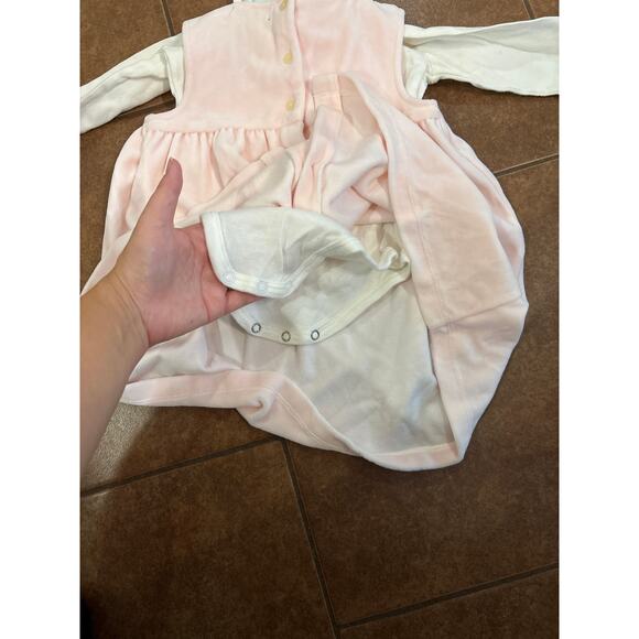 Ralph Lauren baby girls pink smocked velour dress 12-18 months - Picture 6 of 6